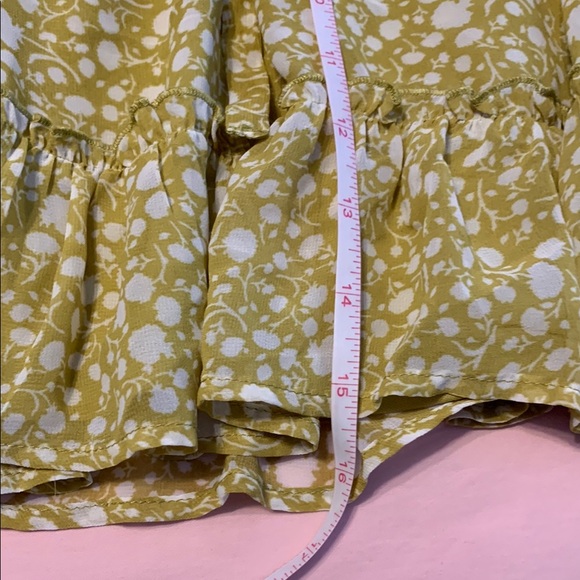 Sienna Sky Floral Mustard Green Women's Skirt - Picture 5 of 5